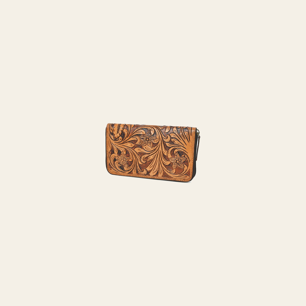 OHLAY Wallet Hand Tooled Genuine Leather Women Bag Western Handbag Purse | Womens Handbags |Leather Belt for Summer