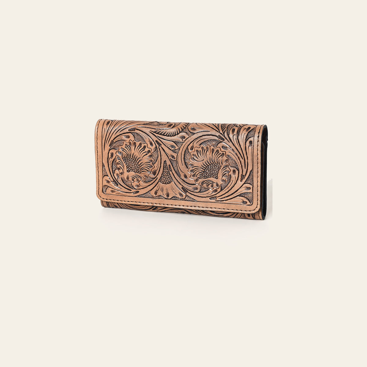 OHLAY Wallet Hand Tooled Genuine Leather Women Bag Western Handbag Purse | Womens Handbags |Leather Belt for Summer