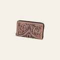 OHLAY Wallet Hand Tooled Genuine Leather Women Bag Western Handbag Purse | Womens Handbags |Leather Belt for Summer