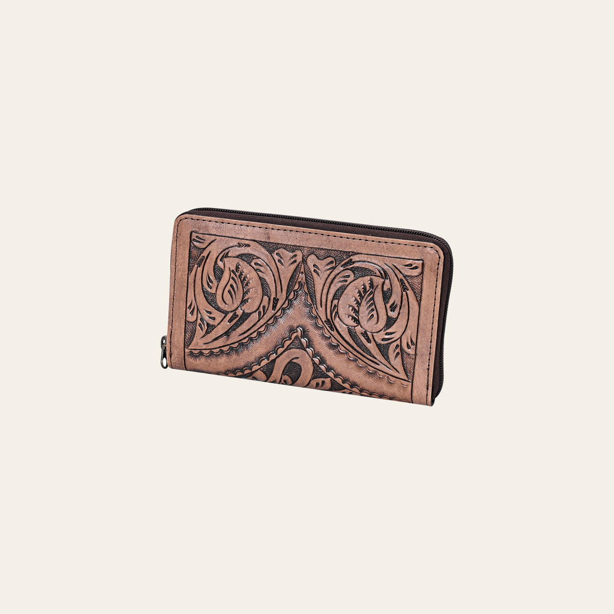 OHLAY Wallet Hand Tooled Genuine Leather Women Bag Western Handbag Purse | Womens Handbags |Leather Belt for Summer