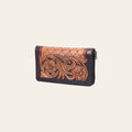 OHLAY Wallet Hand Tooled Genuine Leather Women Bag Western Handbag Purse | Womens Handbags |Leather Belt for Summer