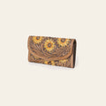 OHLAY Wallet Hand Tooled Hair-On Genuine Leather Women Bag Western Handbag Purse | Womens Handbags |Leather Belt for Summer