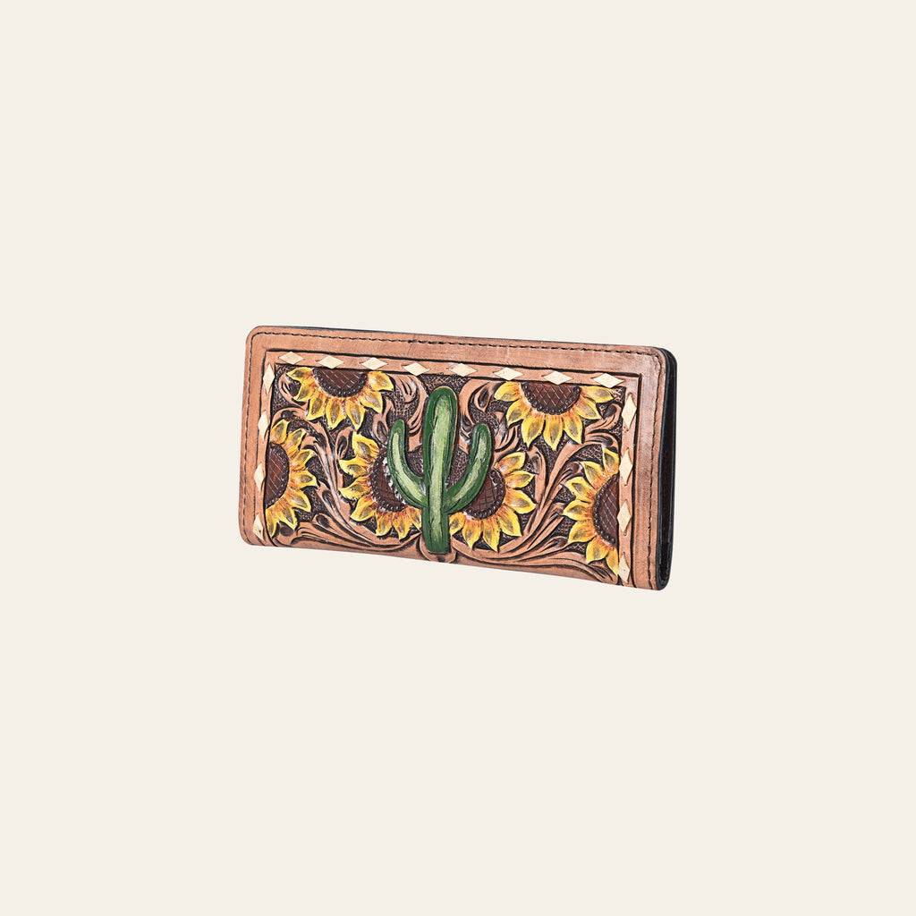 OHLAY Wallet Hand Tooled Genuine Leather Women Bag Western Handbag Purse | Womens Handbags |Leather Belt for Summer