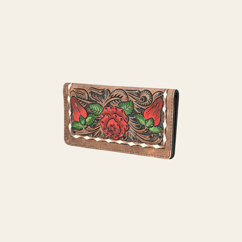 OHLAY Wallet Hand Tooled Genuine Leather Women Bag Western Handbag Purse | Womens Handbags |Leather Belt for Summer