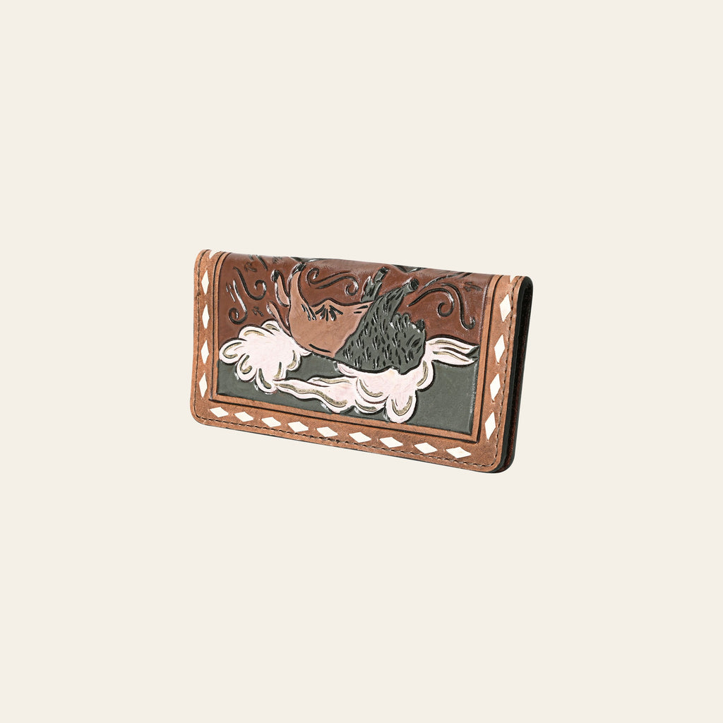OHLAY Wallet Hand Tooled Genuine Leather Women Bag Western Handbag Purse | Womens Handbags |Leather Belt for Summer