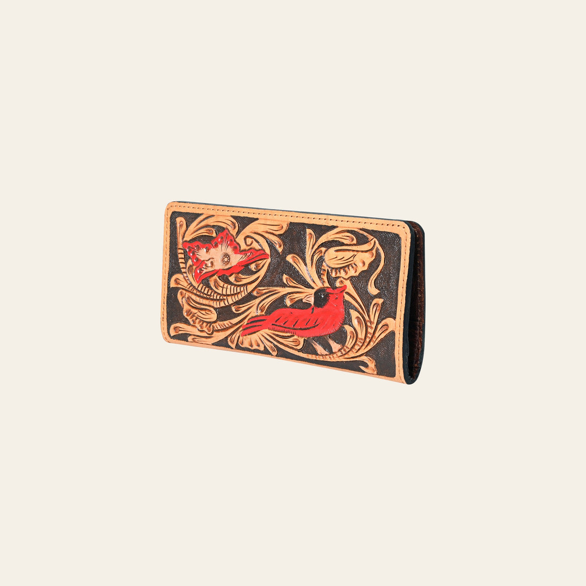 OHLAY Wallet Hand Tooled Genuine Leather Women Bag Western Handbag Purse | Womens Handbags |Leather Belt for Summer