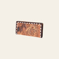 OHLAY Wallet Hand Tooled Genuine Leather Women Bag Western Handbag Purse | Womens Handbags |Leather Belt for Summer