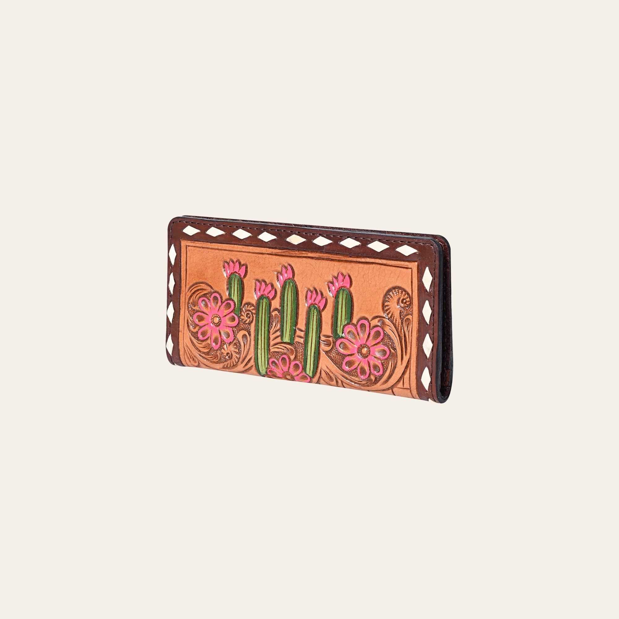 OHLAY Wallet Hand Tooled Genuine Leather Women Bag Western Handbag Purse | Womens Handbags |Leather Belt for Summer