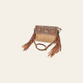 OHLAY Wallet Hand Tooled Hair-On Genuine Leather Women Bag Western Handbag Purse | Womens Handbags |Leather Belt for Summer