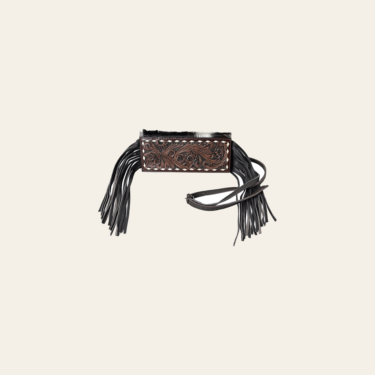 OHLAY Wallet Hand Tooled Hair-On Genuine Leather Women Bag Western Handbag Purse | Womens Handbags |Leather Belt for Summer