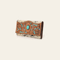 OHLAY Wallet Hand Tooled Hair-On Genuine Leather Women Bag Western Handbag Purse | Womens Handbags |Leather Belt for Summer