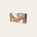OHLAY Wallet Hand Tooled Hair-On Genuine Leather Women Bag Western Handbag Purse | Womens Handbags |Leather Belt for Summer