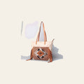 OHLAY Weekender Upcycled Canvas Hair-On Genuine Leather Women Bag Western Handbag Purse | Womens Handbags Belt for Summer