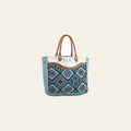 OHLAY Weekender Upcycled Wool Canvas Hair-On Genuine Leather Women Bag Western Handbag Purse Womens Handbags Belt for Summer