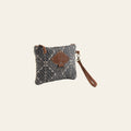 OHLAY Wristlet Upcycled Wool Canvas Genuine Leather Women Bag Western Handbag Purse | Handbags Belt for Womens Summer