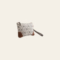 OHLAY WRISTLET Upcycled Wool Canvas Genuine Leather women bag western handbag purse