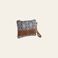 OHLAY Wristlet Upcycled Wool Canvas Genuine Leather Women Bag Western Handbag Purse | Handbags Belt for Womens Summer