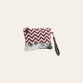 OHLAY WRISTLET Upcycled Wool Canvas Hair-on Genuine Leather women bag western handbag purse