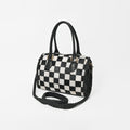 American Darling Black & White Hair-On Hide Satchel Bag