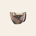 OHLAY Hobo Upcycled Canvas Genuine Leather Women Bag Western Handbag Purse | Womens Handbags Belt for Summer