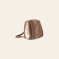 OHLAY OHV376 Backpack Upcycled Wool Canvas Hair-On Genuine Leather women bag western handbag purse