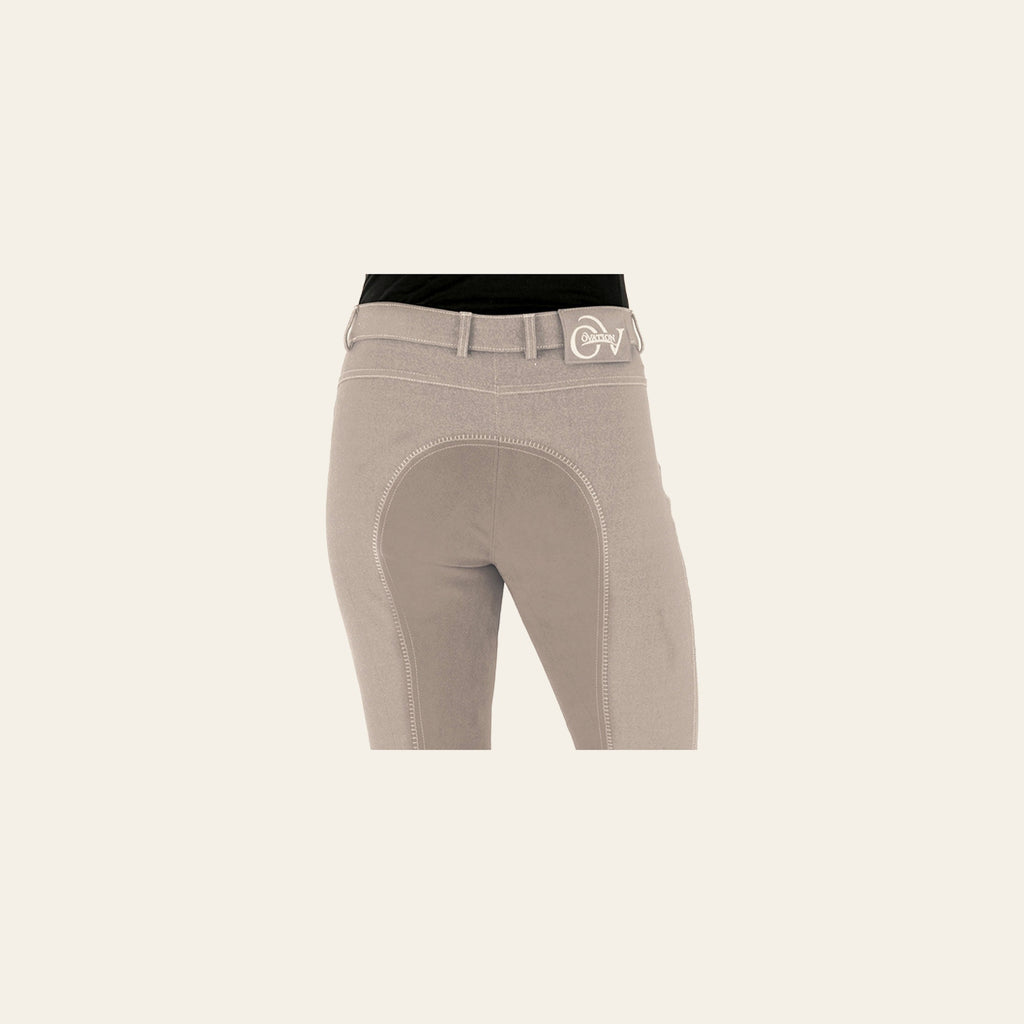Ovation Euro Melange Full Seat Breech Ladies Antimicrobial Beige