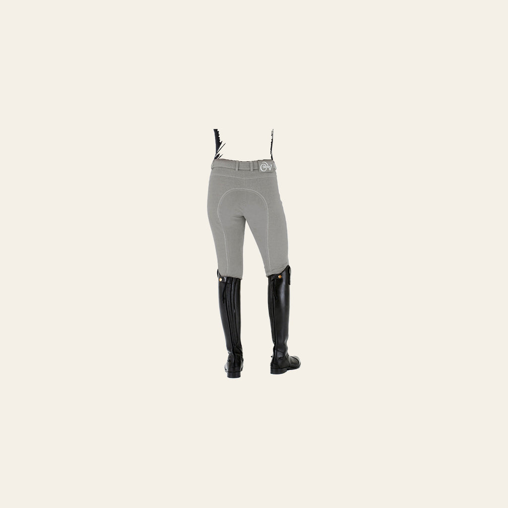 Ovation Euro Melange Full Seat Breech Ladies Grey