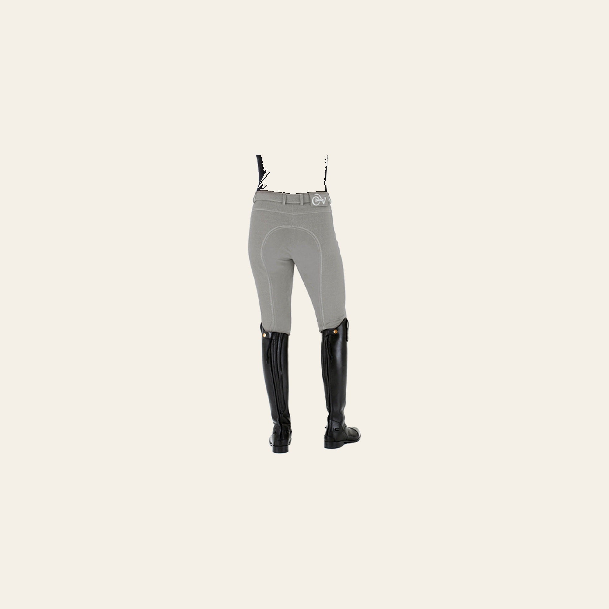 Ovation Euro Melange Full Seat Breech Ladies Grey