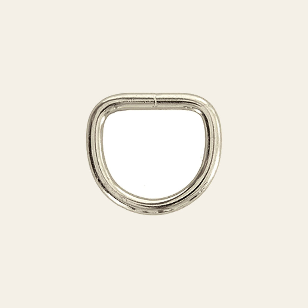Hilason Western Horse Tack Welded Wire Dee Ring Nickel Plated