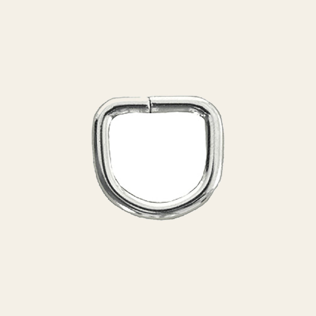 Hilason Western Horse Tack Welded Wire Dee Ring Nickel Plated