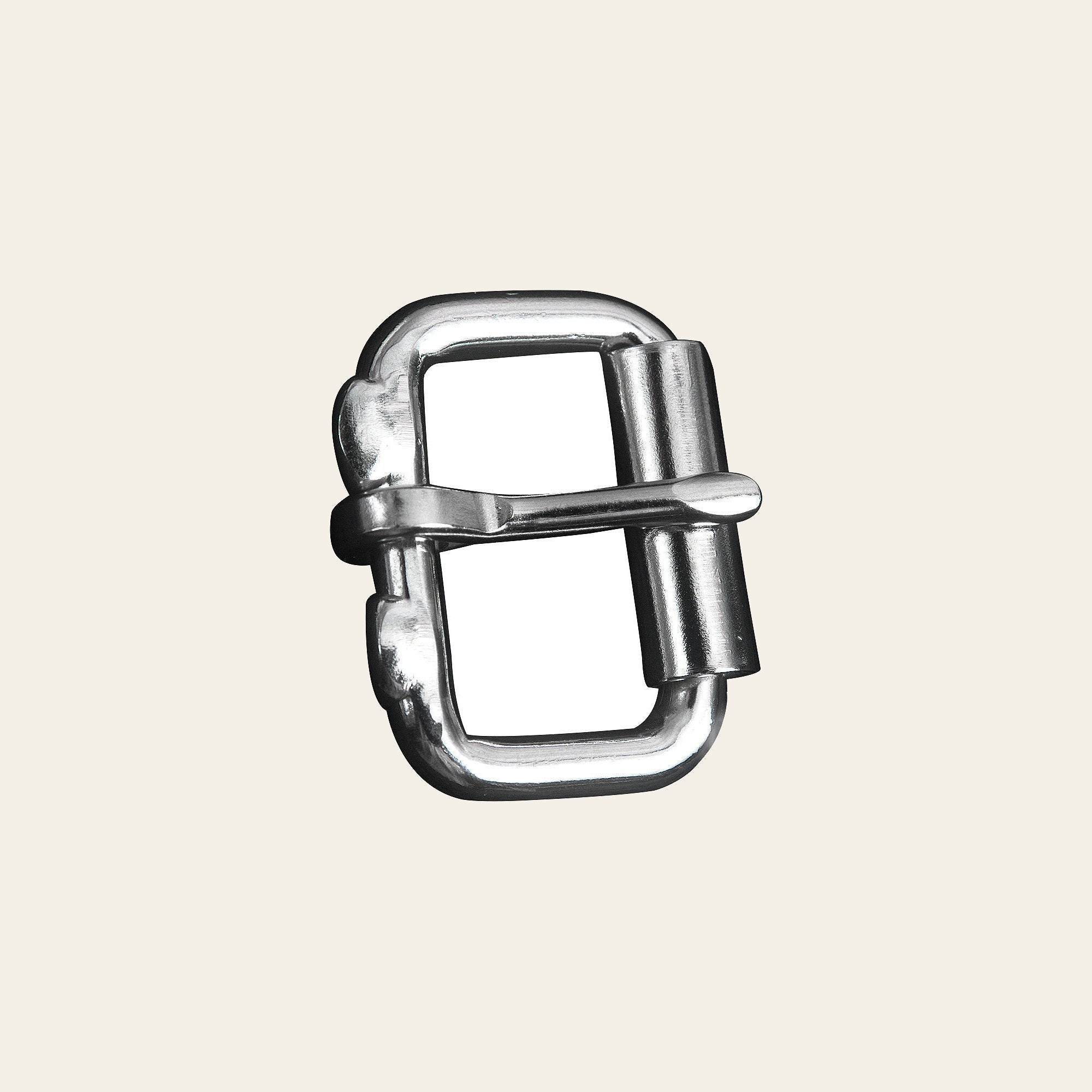 2 In Hilason One Tong Polished Stainless Steel Roller Buckle