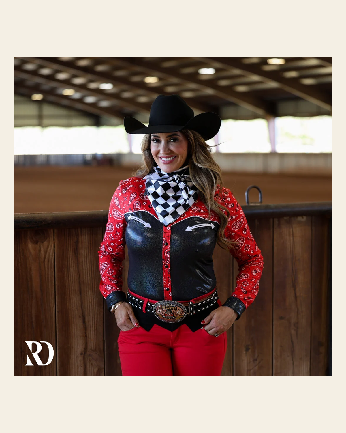 Paisley Shadow Sparkle Performance Rodeo Shirt on a warm cream background