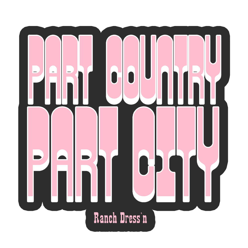 Part City Part Country Sticker