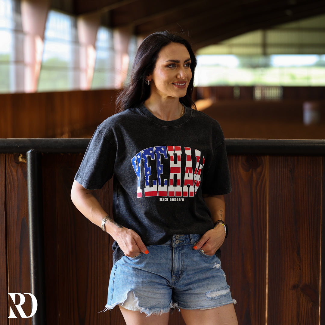 Patriotic Yeehaw Mineral Wash | Tee