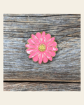Pink Flower Concho 1" W228S on a warm cream background