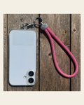 Pink Rhinestone Cell Phone Wristlet #CPW101 on a warm cream background