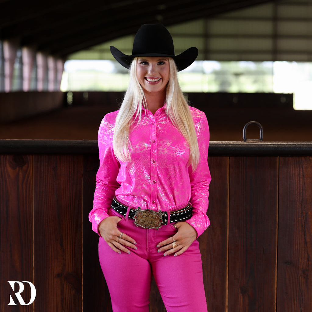 Pink Venom Performance Rodeo Shirt