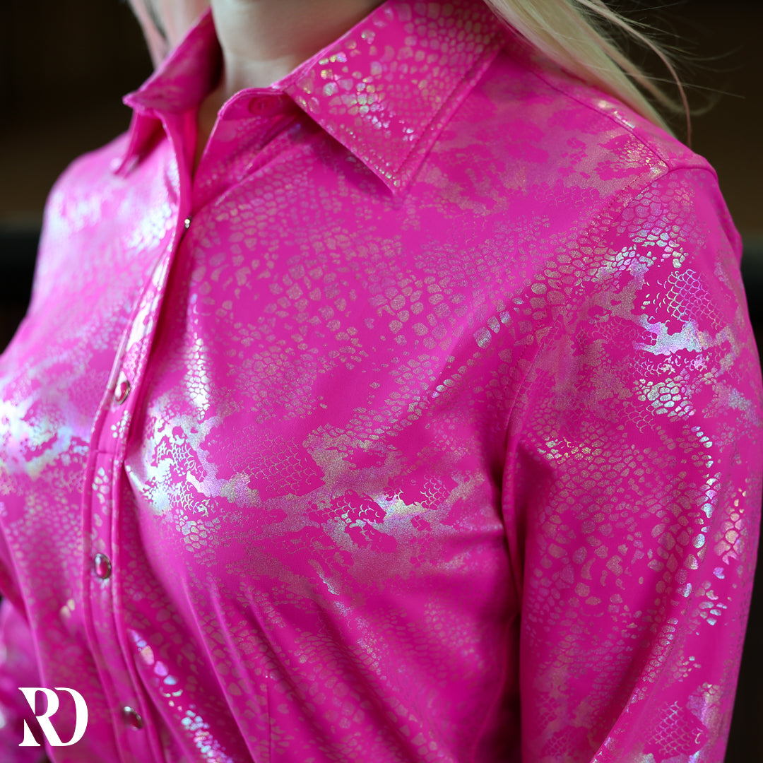 Pink Venom Performance Rodeo Shirt — view 2