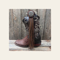 Boot Cuff Jewelry - Pinwheel Concho - Fringe
