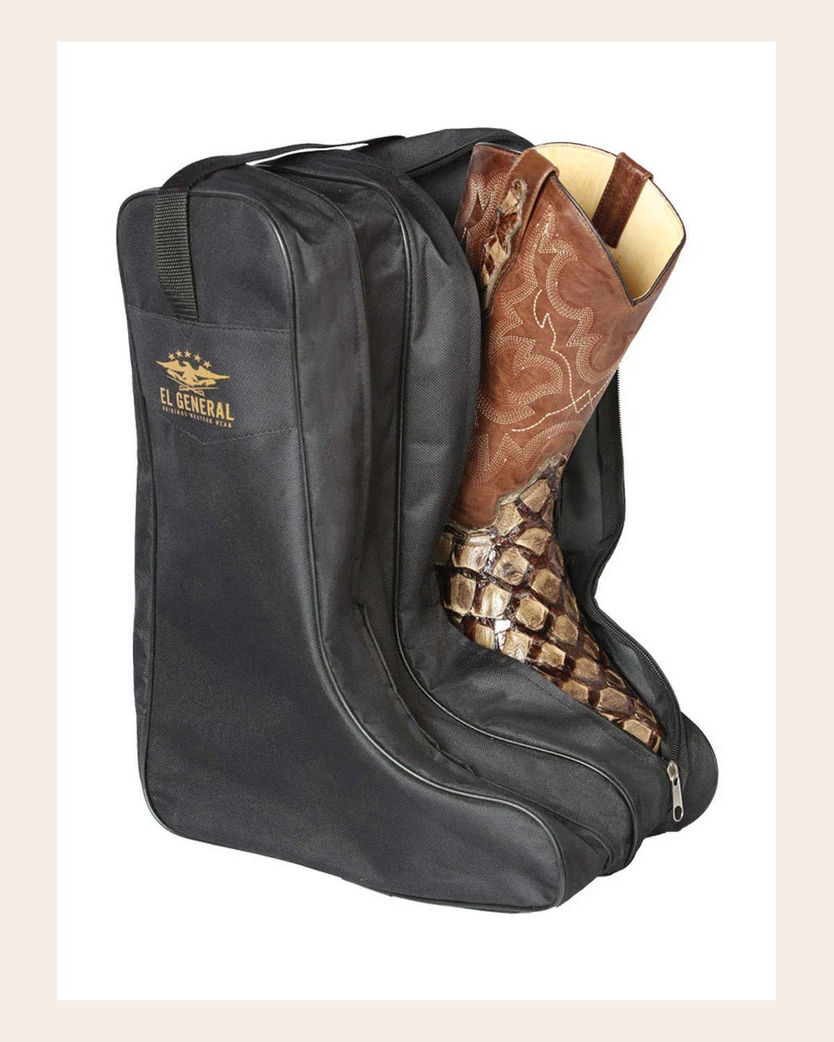 Portable Pair Boot Storage Bags ,Zippered Tall Boots 126643 on a warm cream background