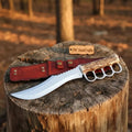 Premium Stainless Steel Hunting Knife with Stag Horn Handle