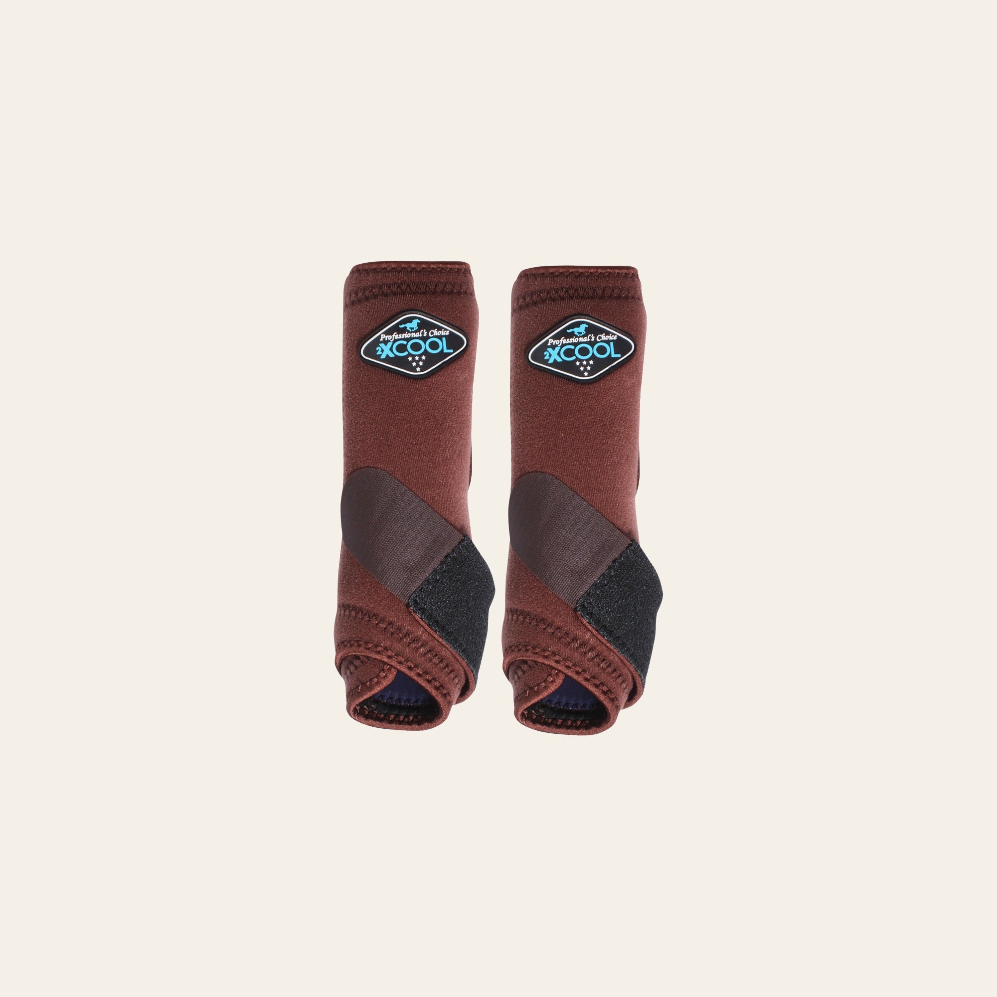 Professionals Choice 2XCOOL Horse Sports Front Boots Pair Chocolate