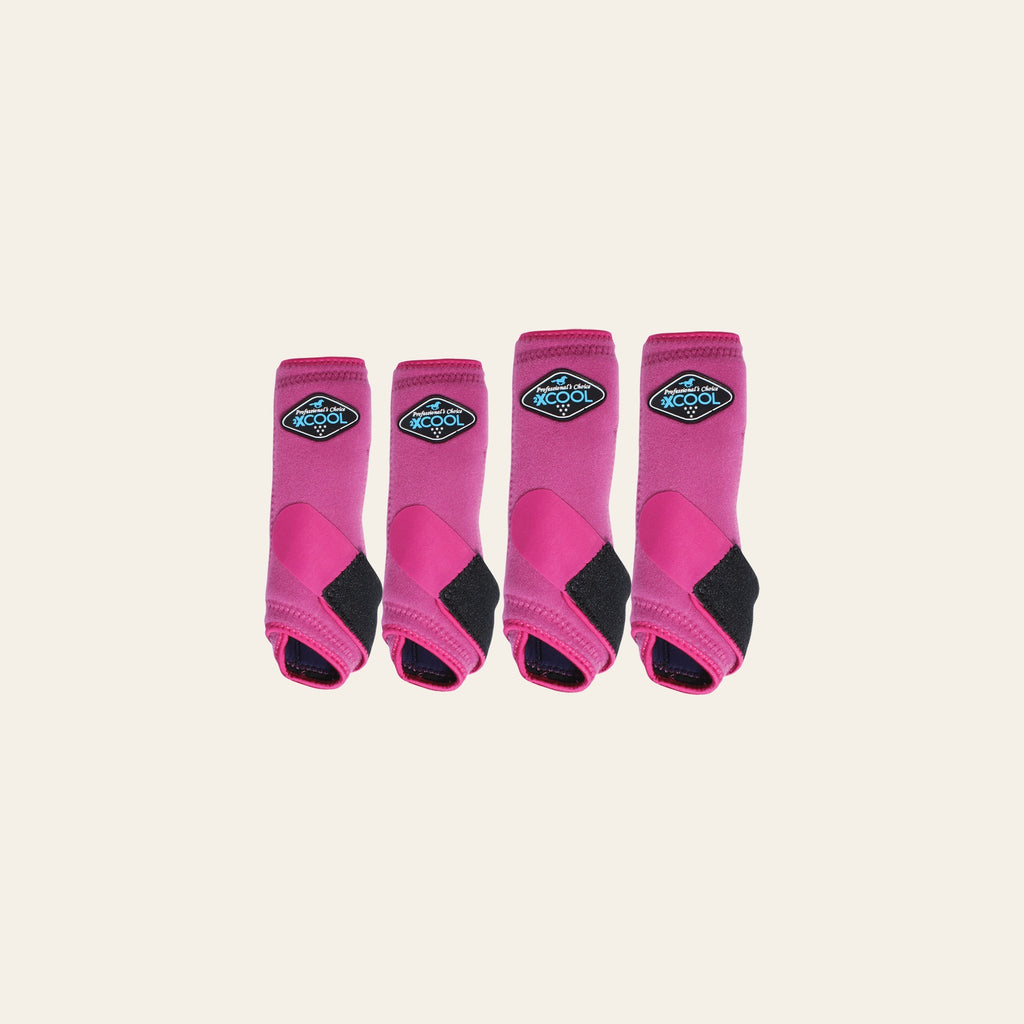 Professionals Choice 2XCool Horse Sports Boots 4 Pack Raspberry