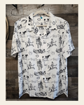 Ranch Life Men's Western Camp Shirt on a warm cream background