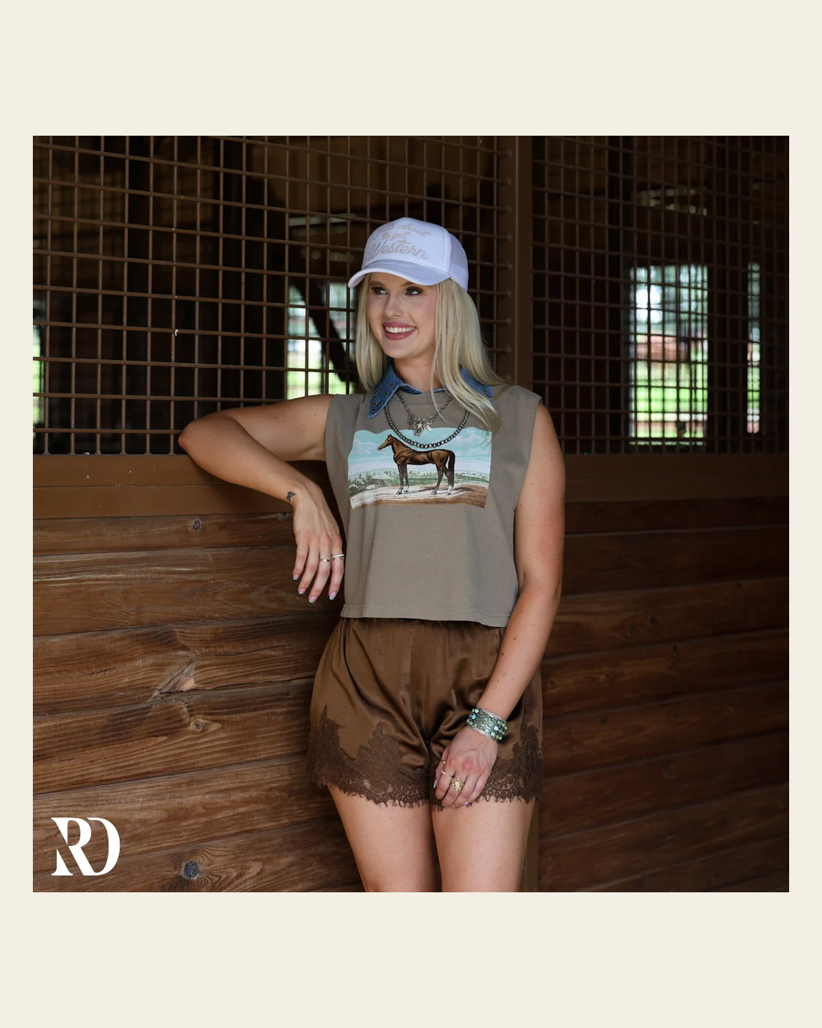 Ranchland Classic Muscle | Tee on a warm cream background