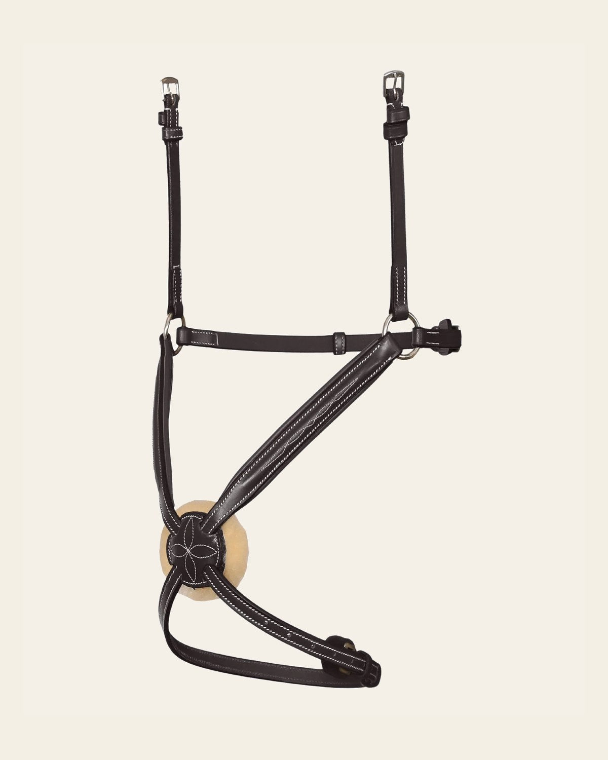 Replacement Noseband of ExionPro 'Vela' Figure 8 Jumping Bridle on a warm cream background