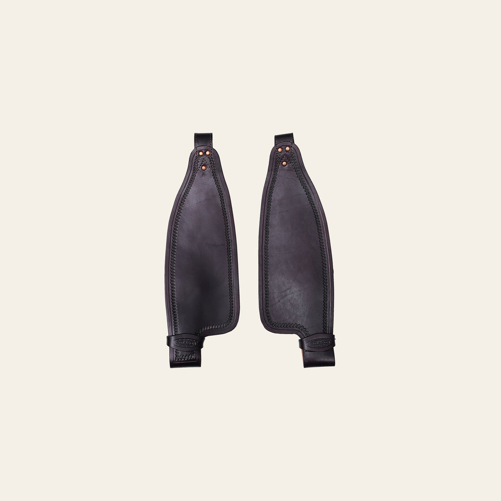 Hilason Leather Saddle Replacement Fender Pair With Hobble Straps Adult