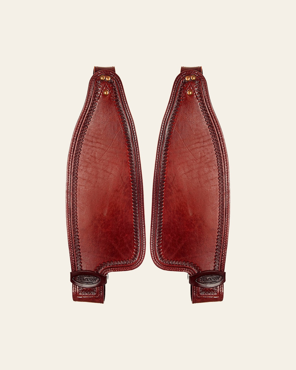 Hilason Leather Saddle Replacement Fender Pair With Hobble Straps Adult