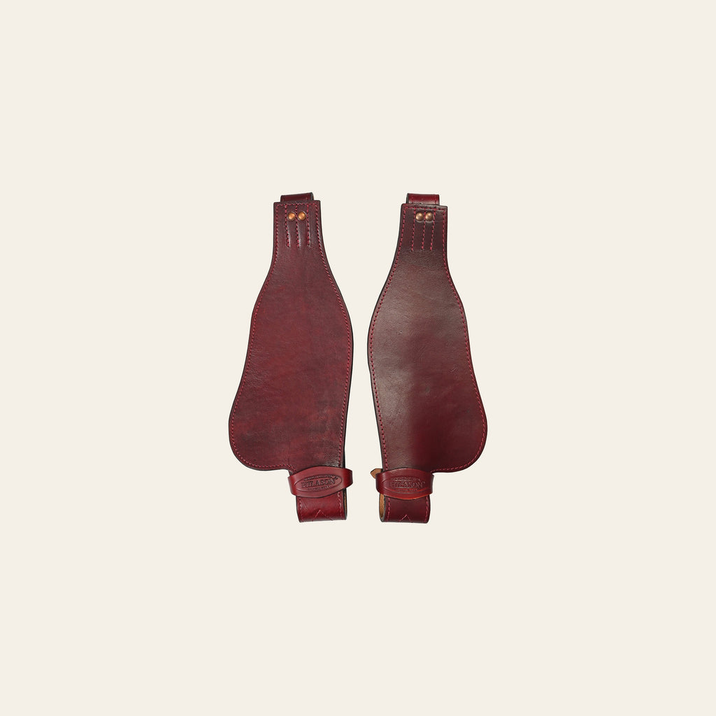 Replacement Saddle Fenders Hilason Leather Youth Pair W/ Hobble Strap
