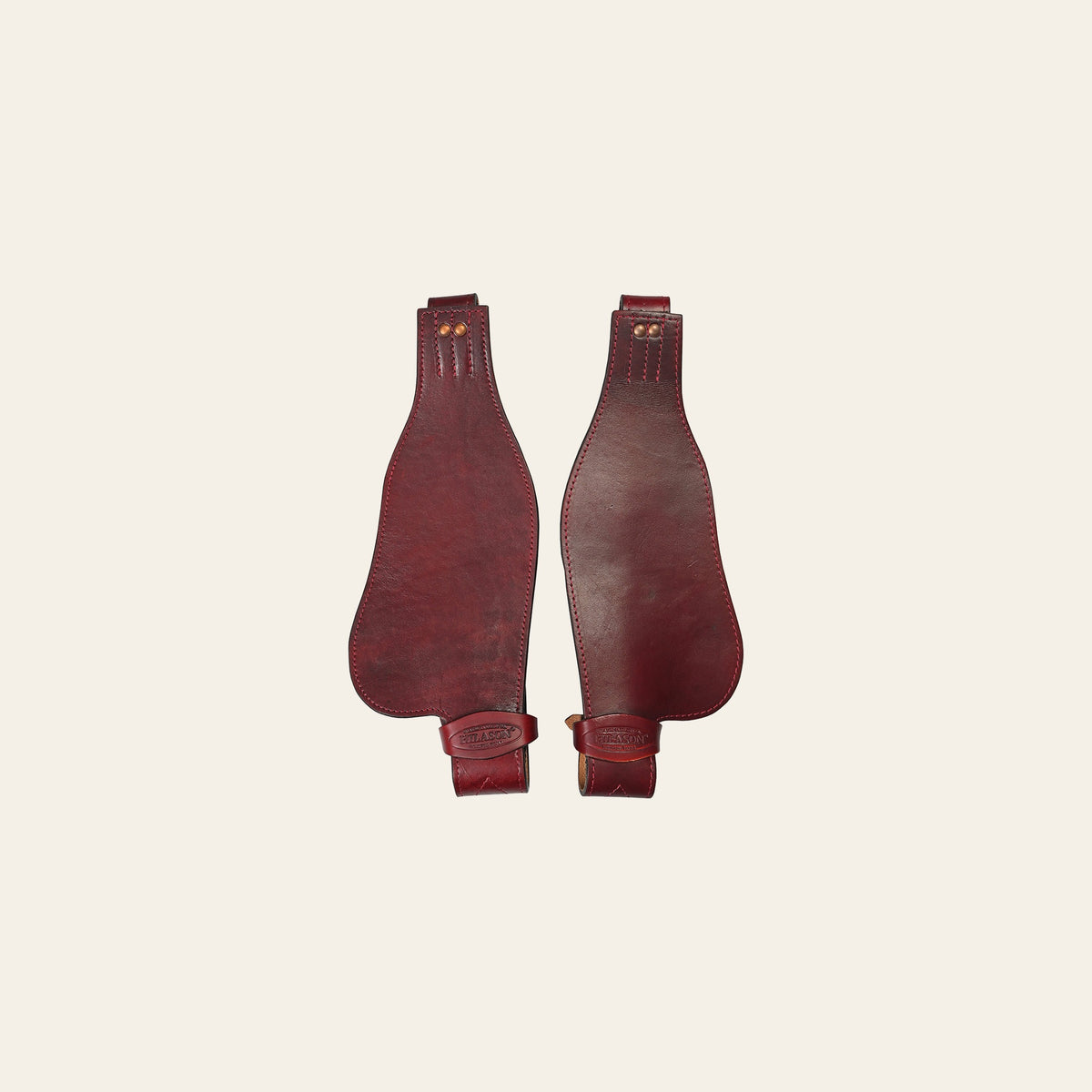 Replacement Saddle Fenders Hilason Leather Youth Pair W/ Hobble Strap